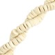 Coconut beads disc 8mm White